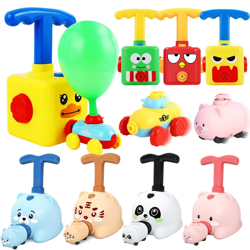 2x Enfant Inertial Power Balloon Car Puzzle Toddler Kids Developmental Toys 