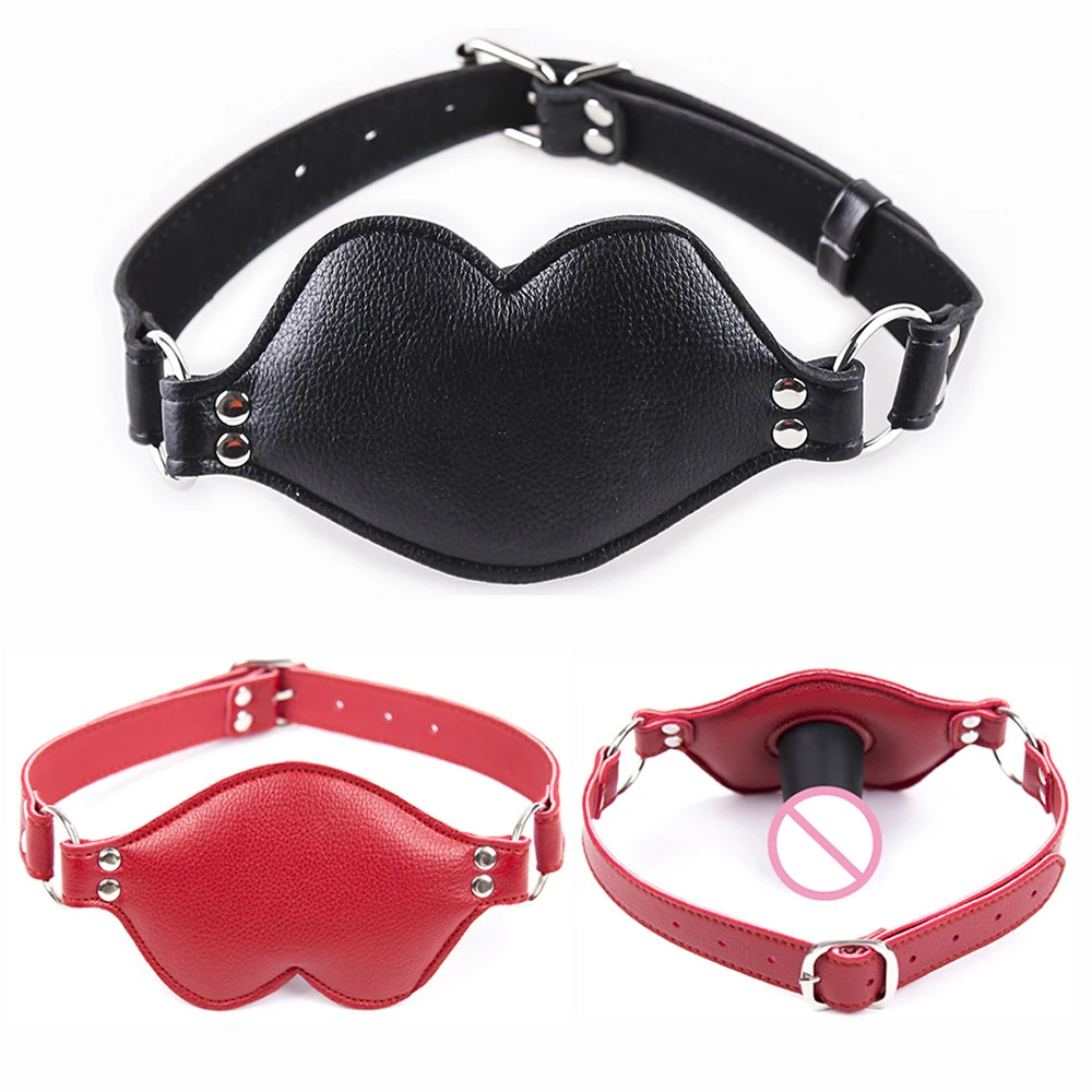 Manyjoy Faux PU Leather Silicone Ball Gag BDSM Bondage Oral Restraints Mouth Plug Erotic Adult Games Sex Toys for Couple | Красота и