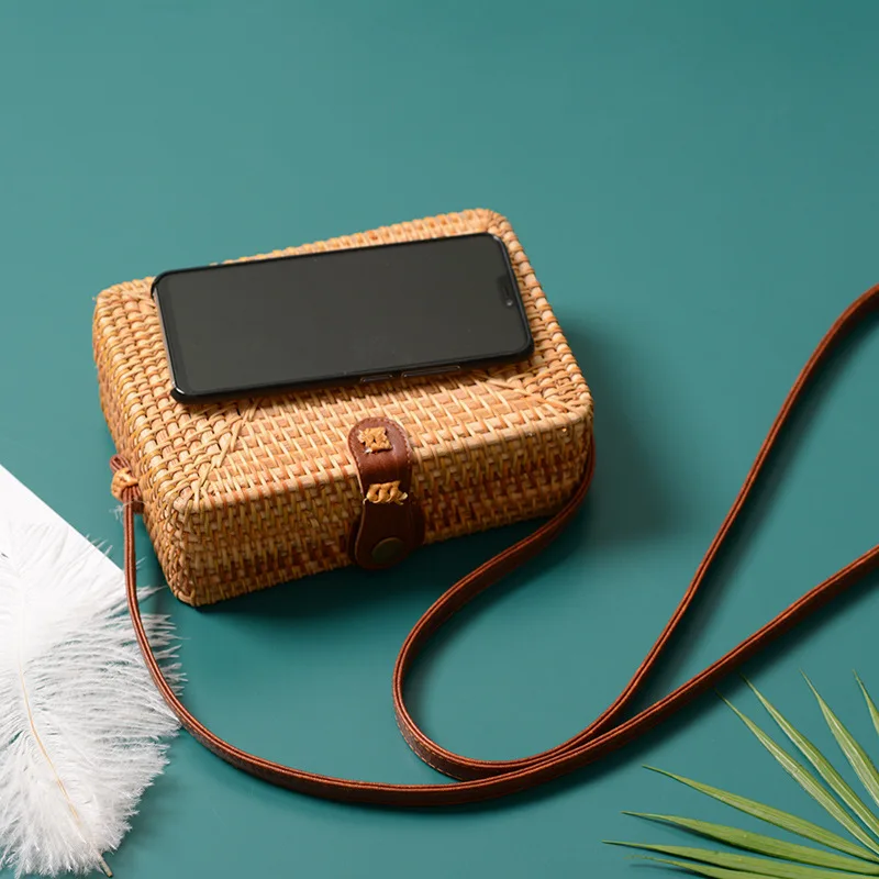 2019 Round Straw Bags Women Summer Rattan Bag Handmade Woven Beach Crossbody Bag Circle Bohemia Han - 33026774164