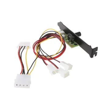 

3 Channel Computer PC Cooling Fan Controller Cooler Speed Regulator For PCI Temperature Control Regulation CPU Housing VGA HDD