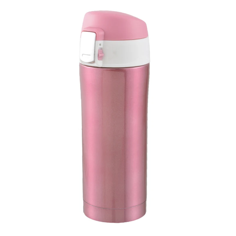 Pink Urijk термобутылка из нержавеющей стали Герметичная Бутылка кофейник чайник дорожная бутылка для напитков Герметичная Бутылка Для Воды 350 мл - Цвет: Pink