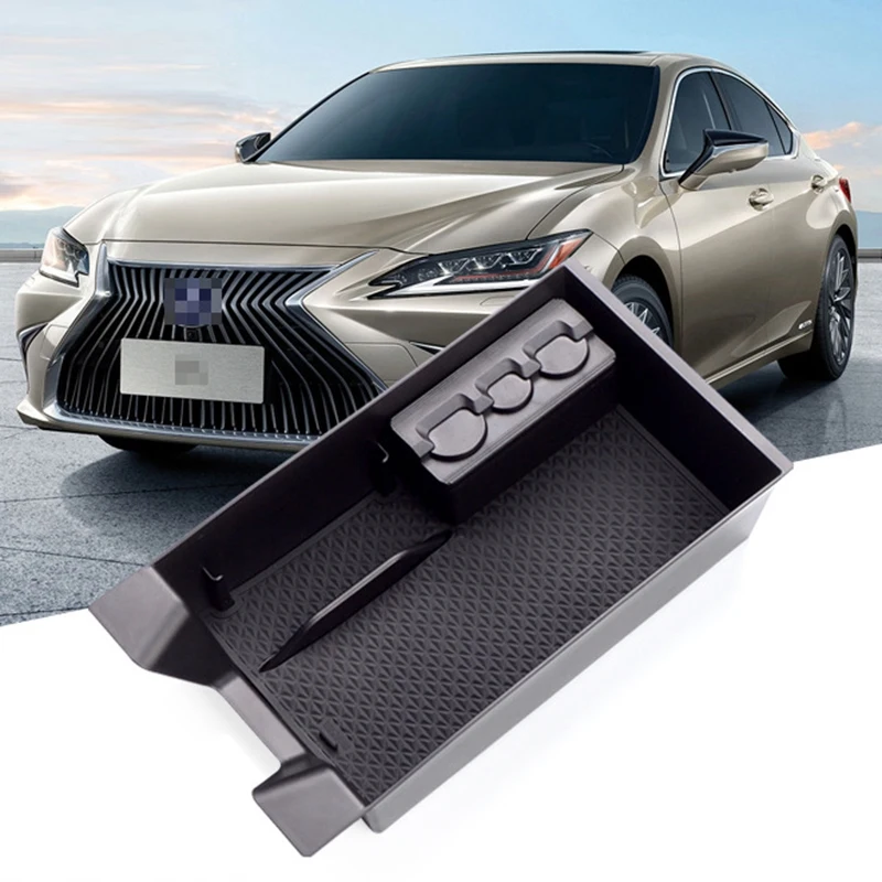 

Car Center Console Armrest Storage Box Tray Organizer Anti-Slip Mats for LEXUS ES200 ES250 ES300H ES350 2018-2020