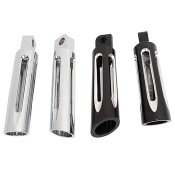 

Motorcycle Deep Cut Foot Pegs Footrest For Harley Touring Sportster Dyna Softail Fatboy Aluminum Black/Chrome Motor Accessories
