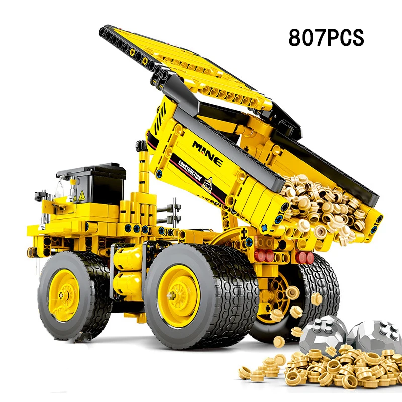 Совместимость с legoed Technic Drill Car dozer compactor pushdozer mobike crane Mine truck Engineering строительные