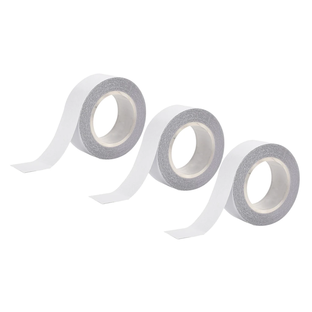 3x Womens Body Tape Clear Fabric Double Sided Clothing Tape for Apparel Clothes Dress Bra Sewing Accessories Hair Extension Tape