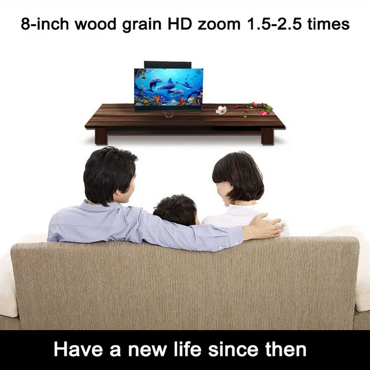 8 дюймов 3D HD экран усилитель мобильный телефон увеличительный держатель HD для видео складной экран увеличенный защита глаз держатель телефона