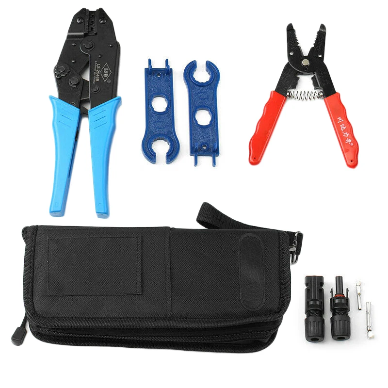 

Solar Crimp Spanner Tool Set Crimping Connector PV Crimper Wire Strip Solar Module Connect Spanner Crimping Tool
