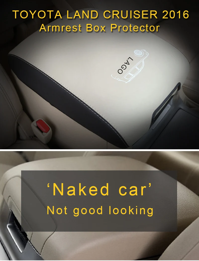 Для Toyota Land Cruiser, автомобильный подлокотник, защитный чехол, кожаный коврик, подушка, аксессуары для интерьера