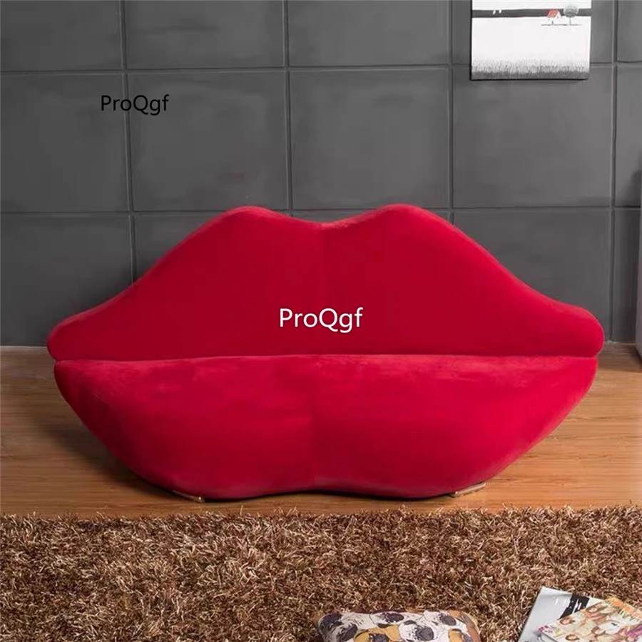 Prodgf 1 Set Red mouth Shape ins Sofa | Мебель