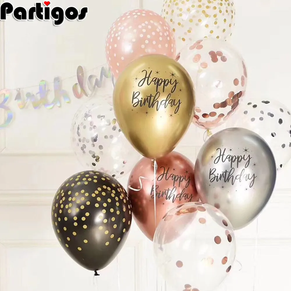Happy-Birthday-Ballon Latex Balloons Anniversaire Inflatable 10/20pcs Party