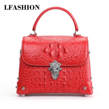

2020 New Genuine crocodile Leather Luxury Handbags Women Shoulder Bag famous Designer Cross Body Bags Ladies small Messenger Bag