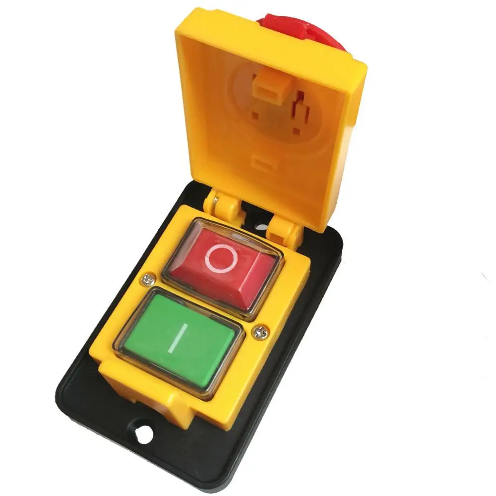 DZ05 7 Pins 400V IP55 Three Phase Electromagnetic Emergency Stop Push Button Switch