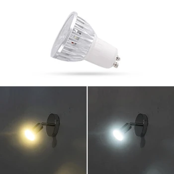 

JUNEJOUR GU10 LED Bulb 3W Track Light Bulbs for indoor Lighting Fixtures Decoration Lamp Angle Warm White/White