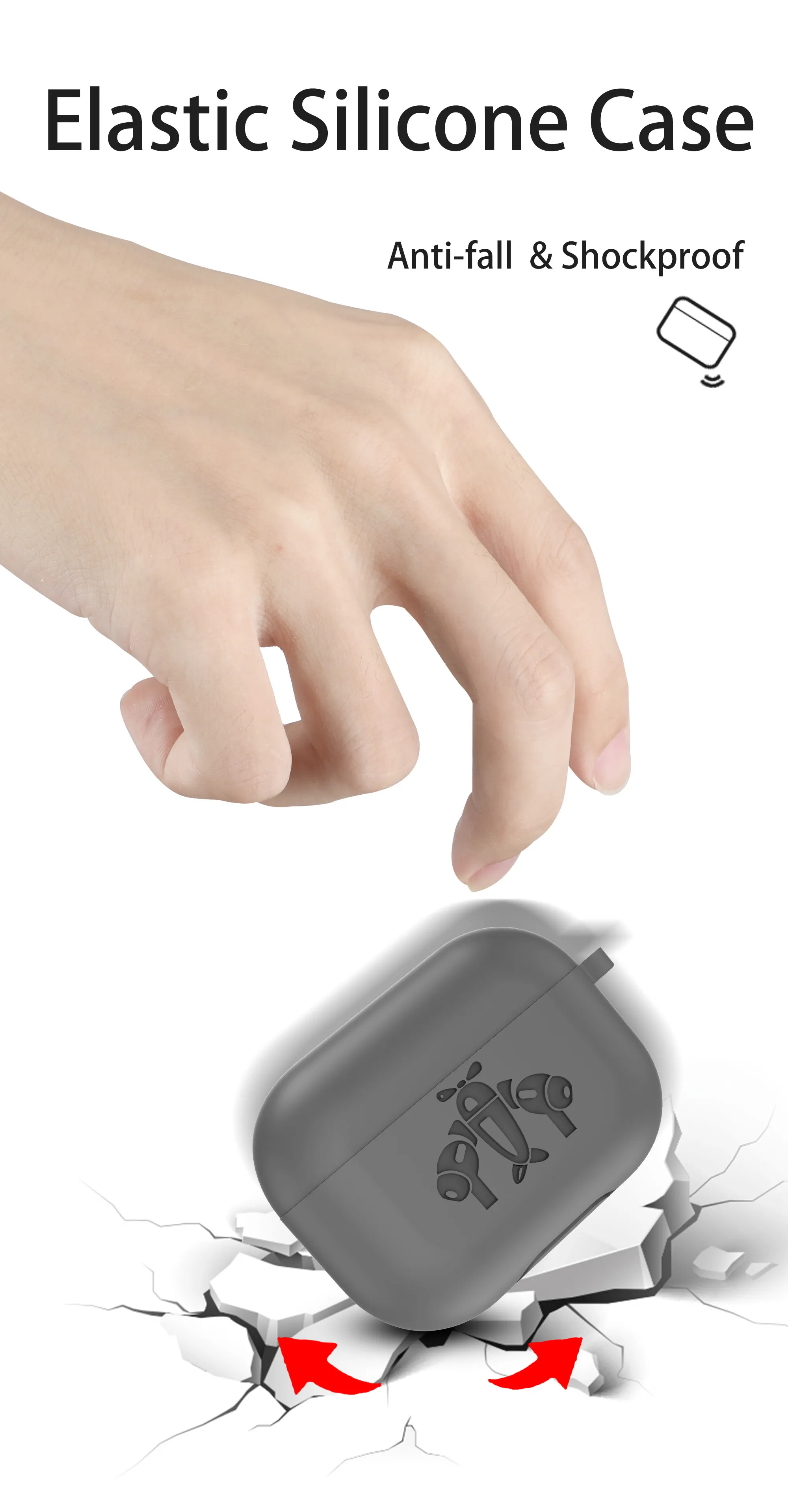Силиконовый чехол Защитный чехол для Apple Airpods pro Чехол s Bluetooth наушники Мягкий силиконовый чехол для Airpods защитный чехол s