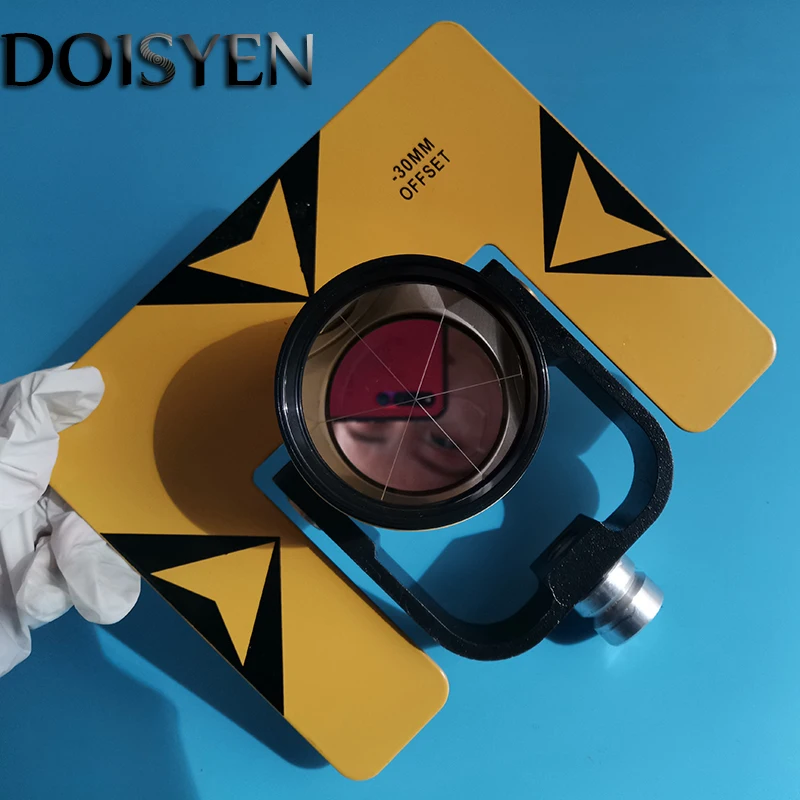 

Land Survying All Metal Single Prism Constant -30mm Metal Frame Coner Prism offsets Retroreflector For Total Station Free Ship