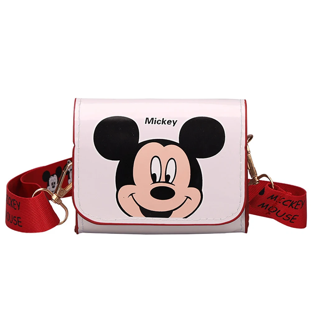 Disney Girl Cartoon Mickey Mouse Leather Shoulder Bags For Kids Minnie Small Crossbody Bag Boy Fashion Donald Duck Daisy Package