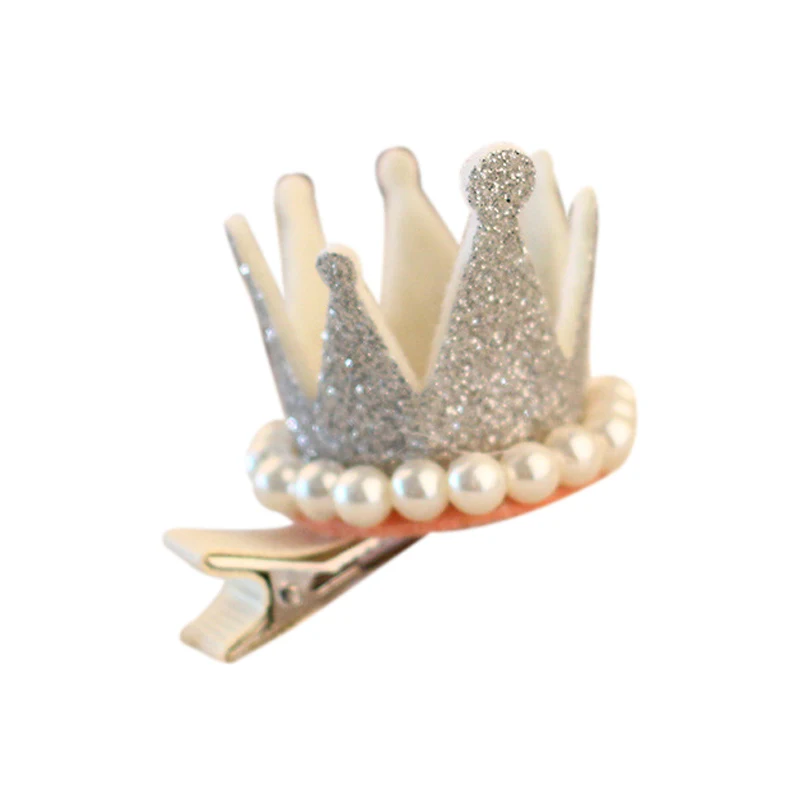 

Girls Hair Clips Cute Sequins Crown Design Hair Pin Children Princess Hair Accessoriess