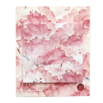 

Party Sakura Flamingo Landscape Memo Pad N Times Sticky Notes Escolar Papelaria School Supply Bookmark Label