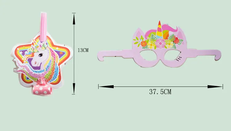 36 шт./компл. Радуга Единорог тема, детский душ для День рождения комплект Бумага чашки соломинки вечерние украшения для детский праздничный