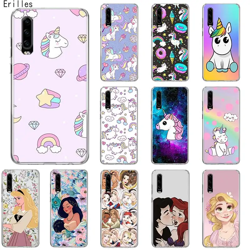 Rainbow Unicorn Case For Huawei Honor 8X 9X 9 10 20 20S Silicone Lite Y5 Y6 Y7 Y9 2019 Phone Back Coque Capas She | Мобильные