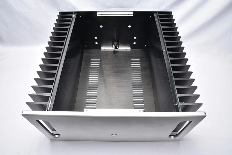 Full aluminum DIY 4320 power amplifier chassis class A enclosure big heatsink HIFI box