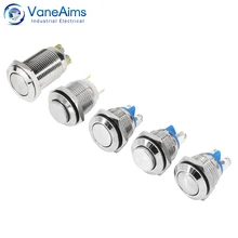 

16mm Push Metal button screw fixed Momentary welding foot self-locking switch equipment modification accessories Latching