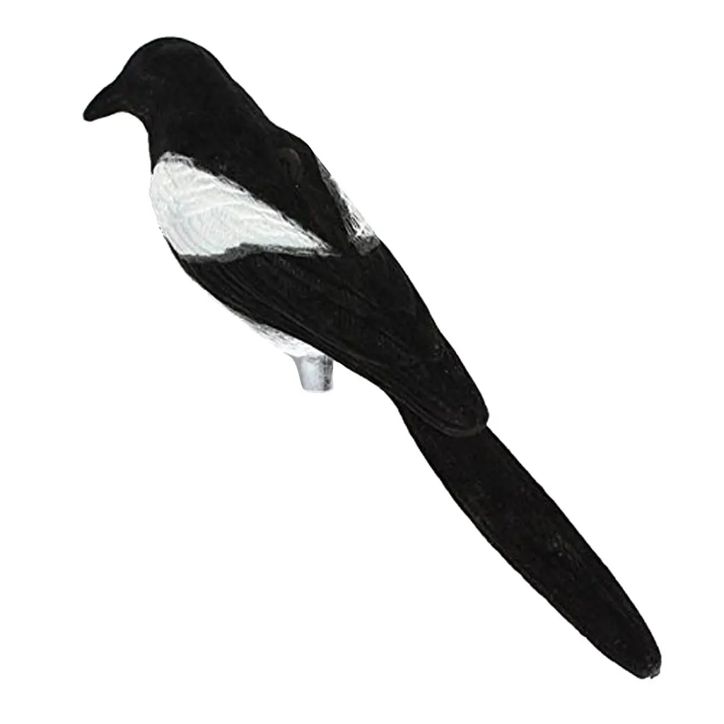Full Body Realistic Magpie Decoy Vermin Shooting Decoying Hunting Decor