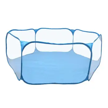 

Small Animals Cage Tent Breathable Transparent Pet Playpen Pop Open Portable Folding Yard Fence