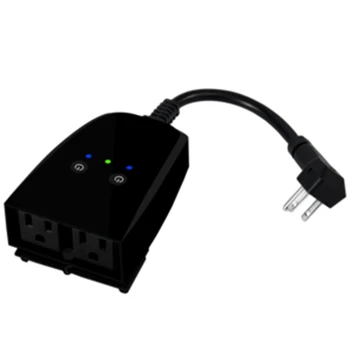 

IG-Tuya Waterproof Smart Plug Wifi Smart Socket Outdoor Socket Time Setting Remote Outlet Compatible with Alexa Google Home(US P