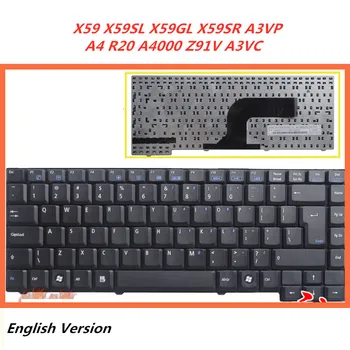 

Laptop English Keyboard For Asus A3VP A4 R20 A4000 Z91V A3VC X59 X59SL X59GL X59SR notebook Replacement layout Keyboard
