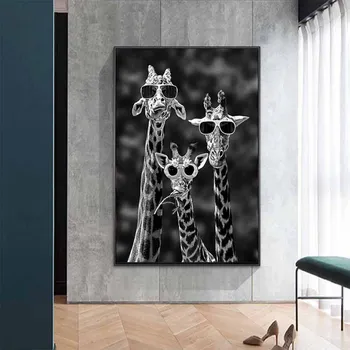 

Full Round Mosaic Diamond Embroidery Giraffes with Sunglasses Funny Art icons 5D Diy Diamond Painting Cross Stitch KitsZP-1250