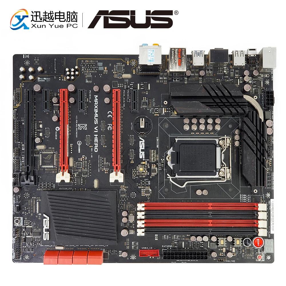

Asus Maximus VI Hero Desktop Motherboard Z87 Socket LGA 1150 For Core i7 i5 i3 Duo DDR3 32G USB3.0 ATX Original Used Mainboard