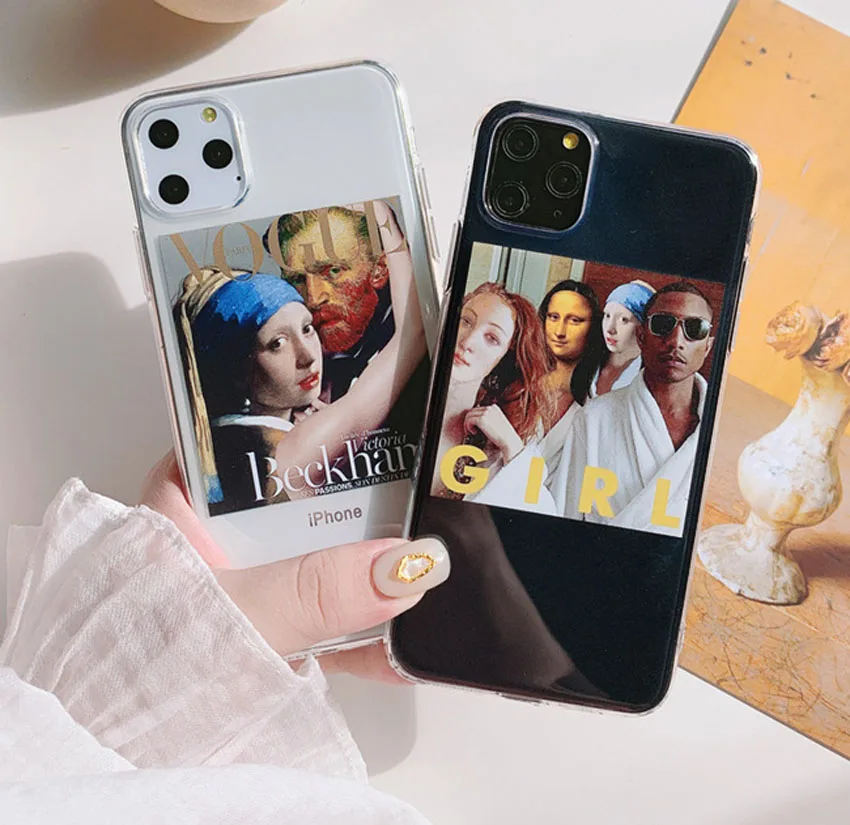 Мягкий силиконовый чехол с рисунком для iPhone 11 11pro Max прозрачный X XR XS 7 8 Plus