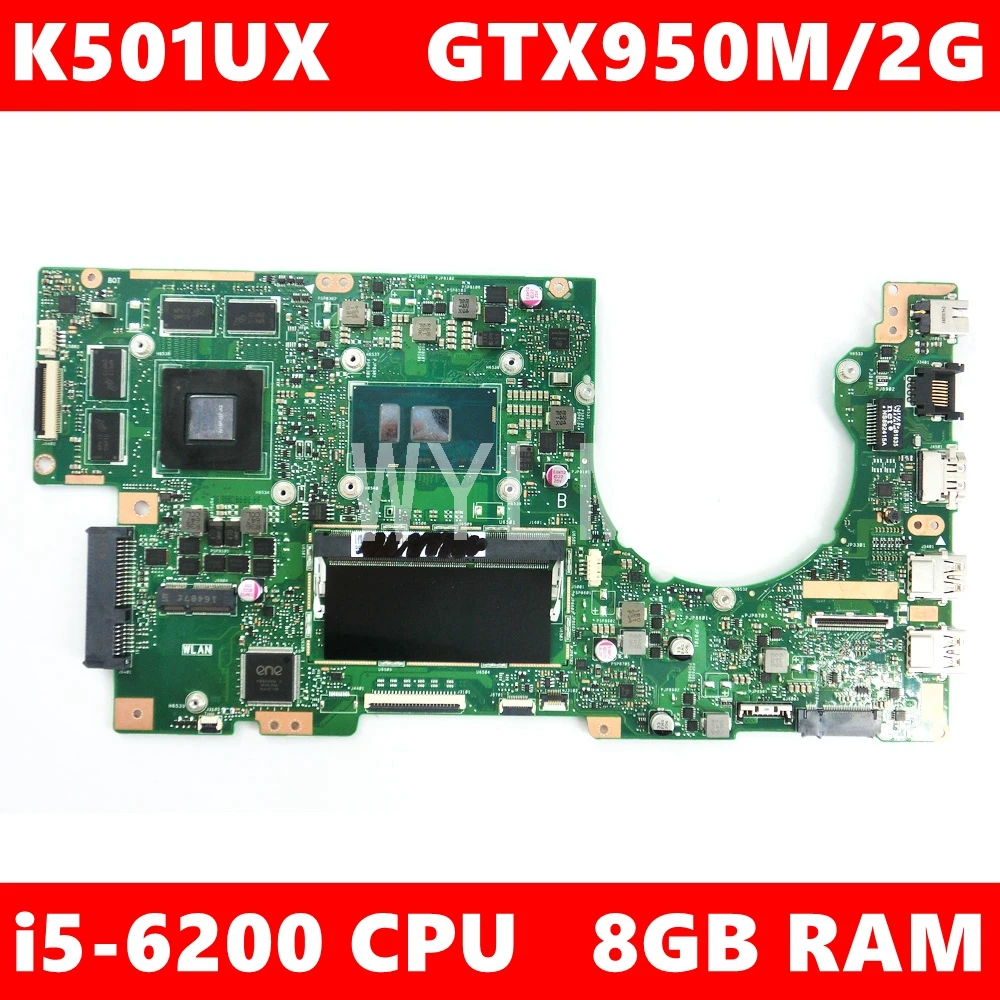 Материнская плата K501UX 4 Гб ОЗУ процессор GTX950M/2G V RAM REV 2 0 для ASUS K501UW K501U K501UB