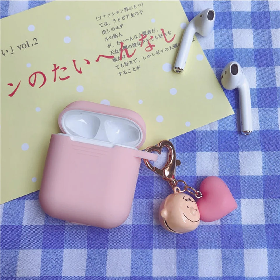 

Cute Doll Decoration Silicone Case for Apple Airpods Protective Cover Accessories Bluetooth Earphone Bag Wireless Headset Box