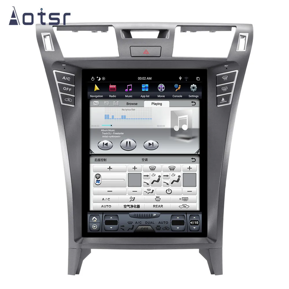Excellent Android 8 Tesla Styel Car DVD Player GPS Navigation For Lexus LS460 LS600 2007-2015 Vertical screen Auto Radio Stereo Head Unit 1