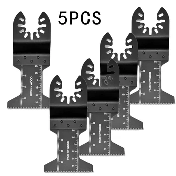 

5pcs 1-3/4 Oscillating Multi Tool Wood Saw Blade Kit For Fein Multimaster