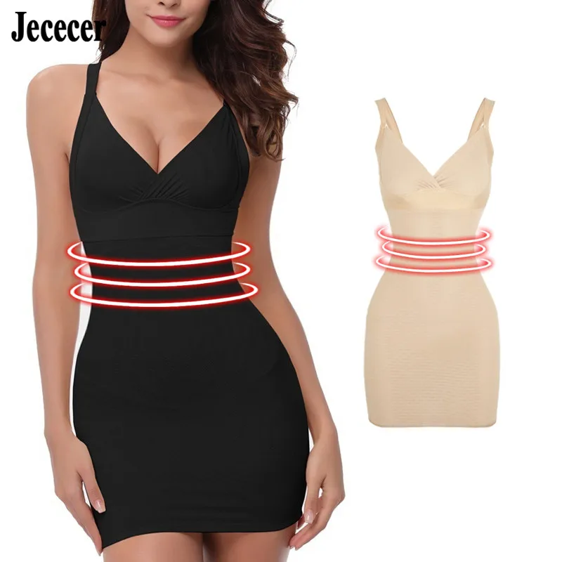Jececer Shapers Женщины Сексуальное тело Shaper S-6XL Control Slips подтягиватель талии тренер для