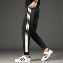 Лидер продаж три рычаг осень стиль большой Размеры Для мужчин тонкий Повседневное брюки трикотажные брюки капри к югу от популярного бренда Для Мужчин 'S Trou