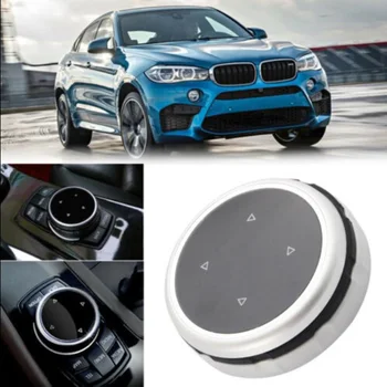 

Multimedia Knob Cover Button Replacement Silver Small For BMW F10 F20 F30 Durable And Practical To Use
