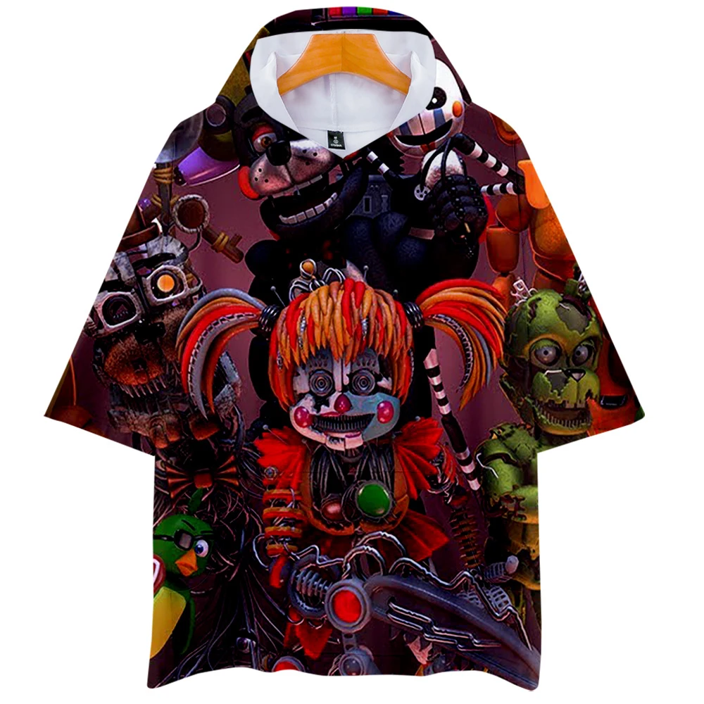 Printed Five Nights at Freddy T-Shirt Hoodies Women/Men short Sleeve Sweatshirts 2019 Hot Sale Casual Trendy Streetwear T Shirt