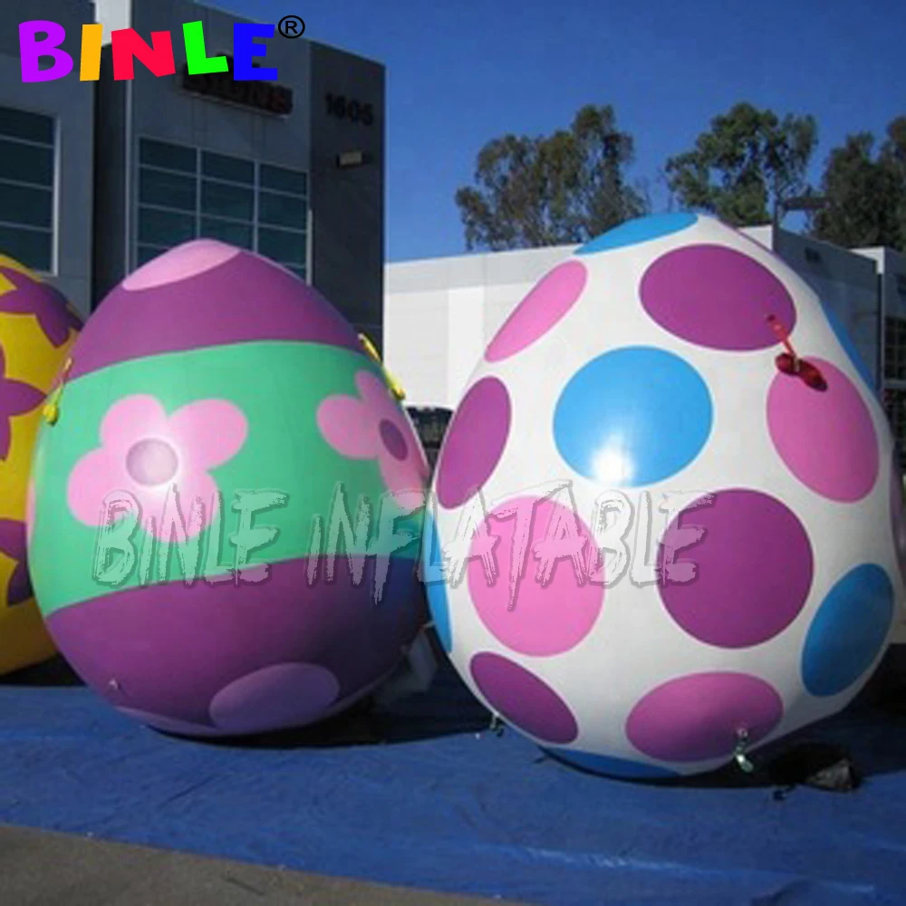 Popular outdoor colorful giant inflatable easter egg for easter decoration