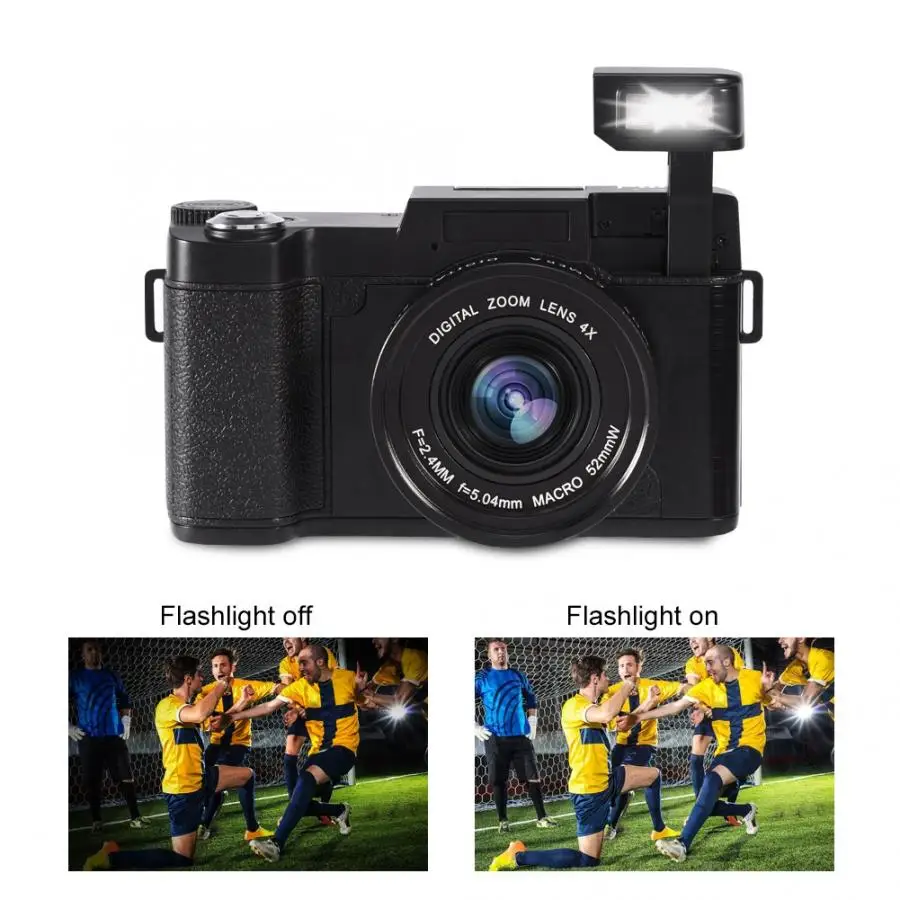 24MP Full HD DV 1080P 4 раза цифровой зум вращающийся Экран широкий угол обзора Камера штепсельная вилка стандарта США