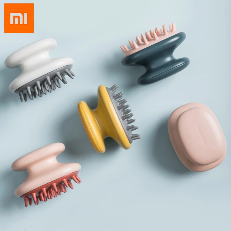 Силиконовая расческа Xiaomi Jordan & Judy для мытья волос Массажная щетка тела кожи