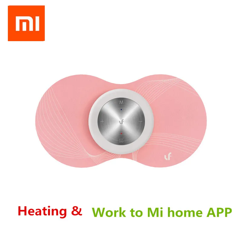Pink Massager Xiaomi Mijia LF умный теплый Массажер для подключения Mijia приложение для расслабления мышц тела Женский Менструальный массажер Волшебные наклейки подарок - Цвет: Pink Massager