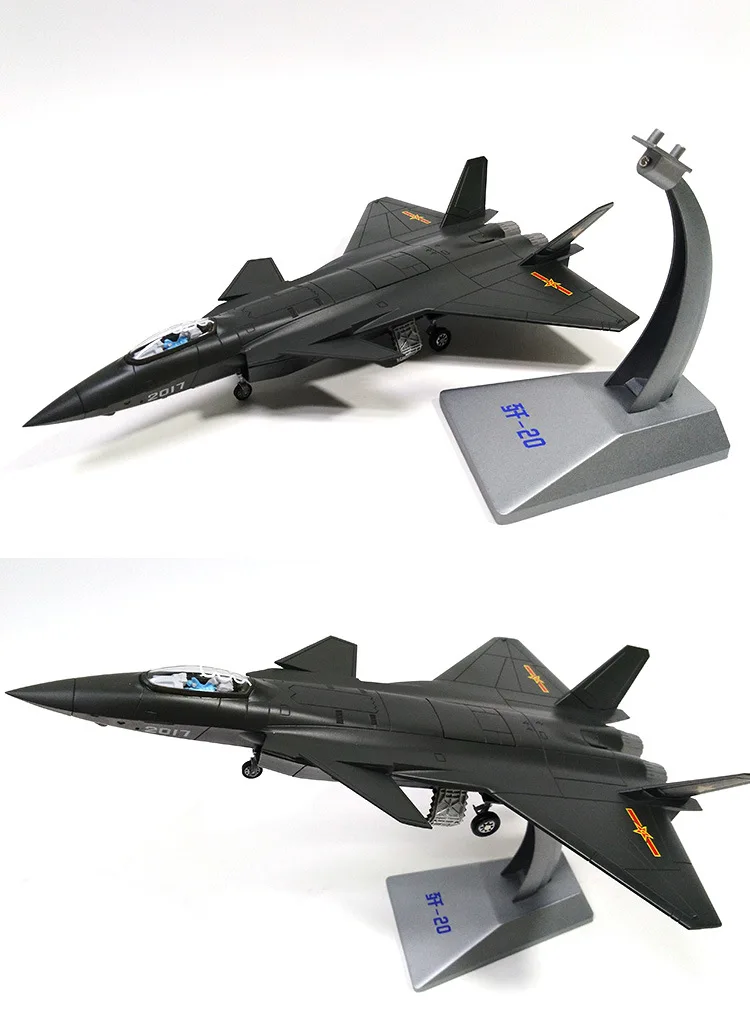 Сплав 1: 48/72/100 J-20 модель самолета-истребителя моделирование Военная Униформа air force сувениры