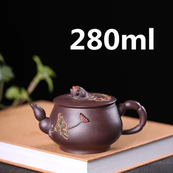 

Chinese Ceramic Teapot Teapot Yixing Zisha Clay Gongfu Tea Set Porcelain Teapot 280ml High Quality New Arrived With Gift Box