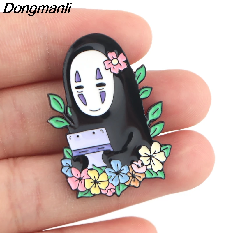 P4214 Dongmanli аниме призрак эмалированные булавки и броши для женщин модные нагрудные