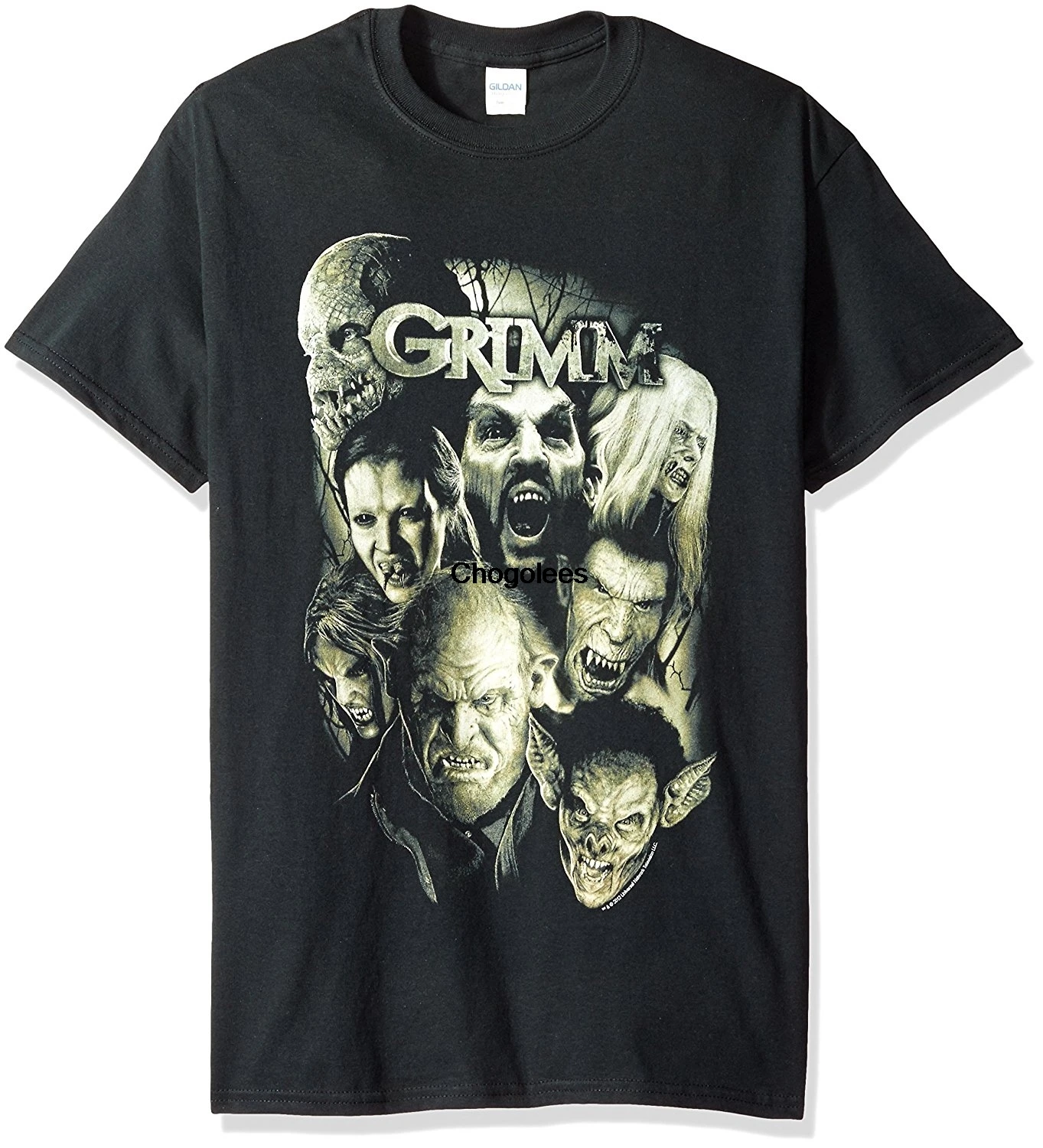 Мужская футболка с коротким рукавом Trevco забавная летняя Grimm Wesen | одежда