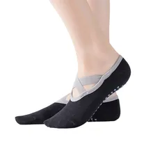 Нескользящие носки для йоги женские носки для занятий балетом, йогой, танцами низкие носки нескользящие для катания на коньках хлопковые кроссовки до лодыжки профессиональные